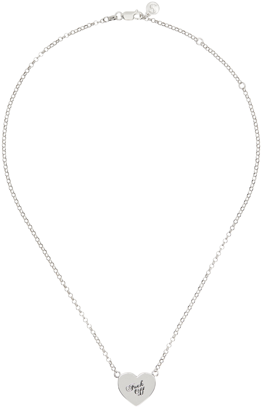 Silver Warm Welcome Heart Necklace