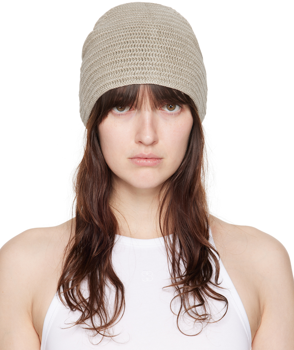 Green Crochet Beanie by Filippa K on Sale