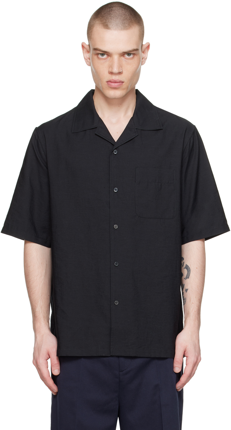 Shop Filippa K Black Button Shirt