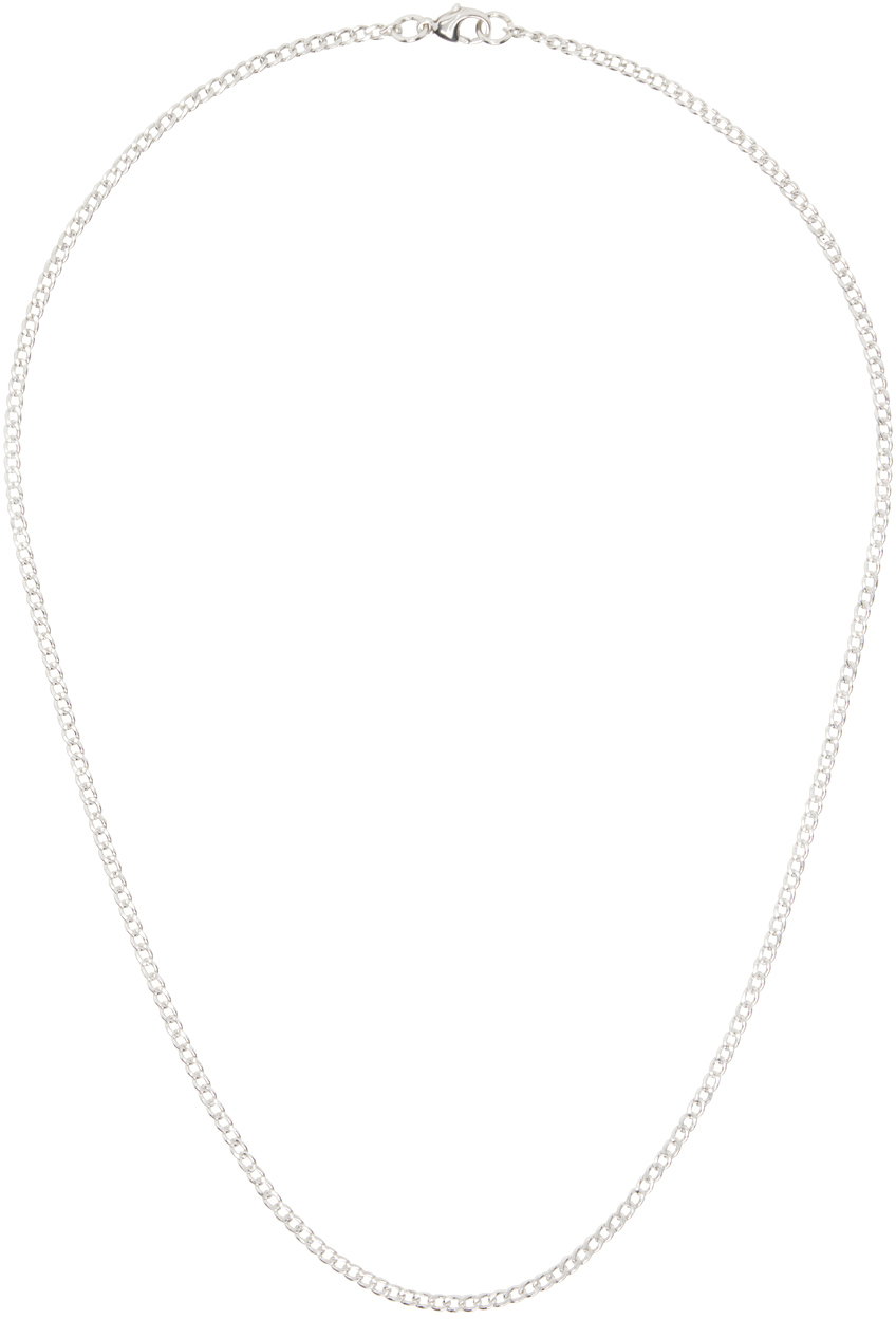 Maple Silver Curb Chain 4mm Necklace In Silver 925
