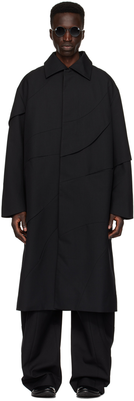 pet-tree-kor: Black Batura Short Coat | SSENSE