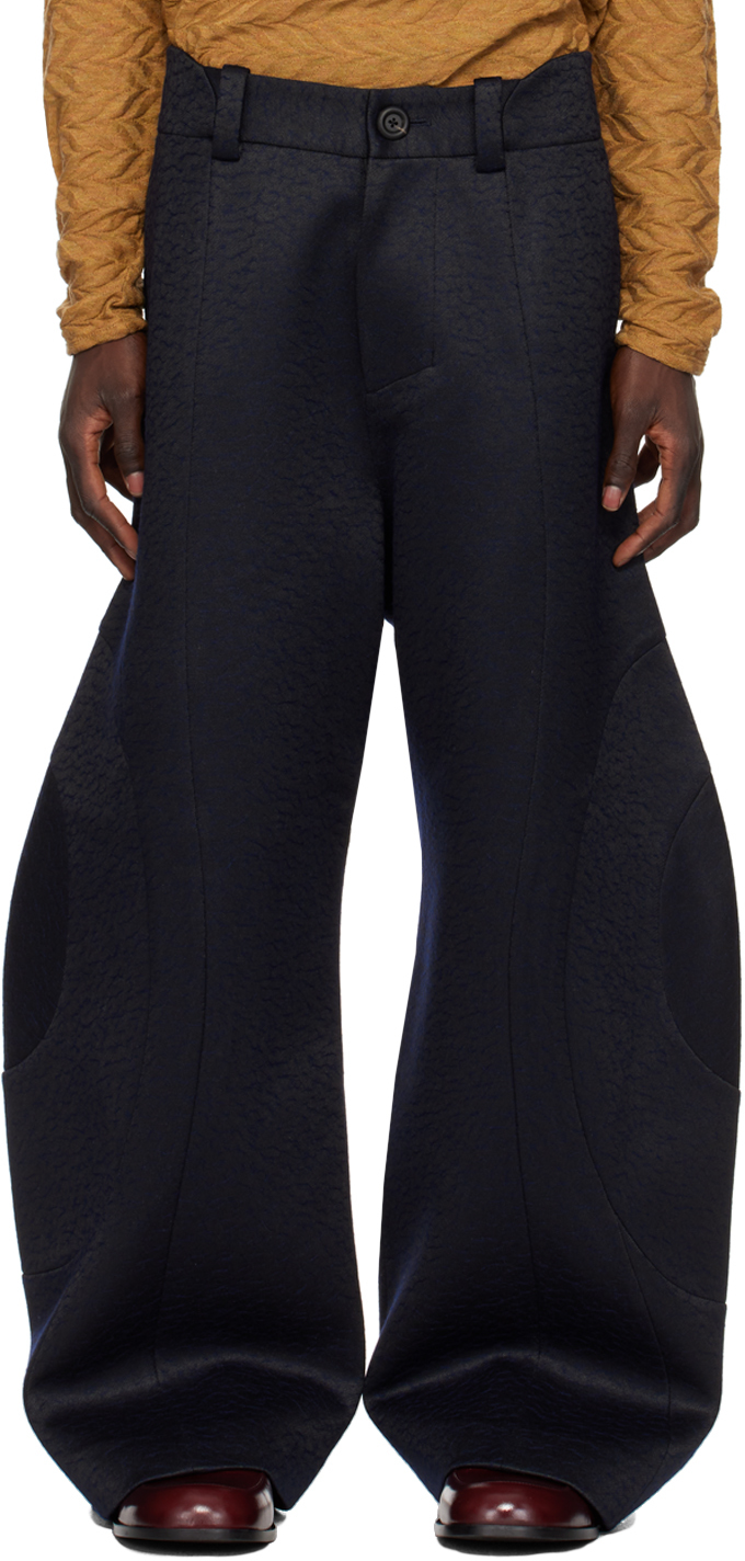 pet-tree-kor: Navy Helicteres Trousers | SSENSE