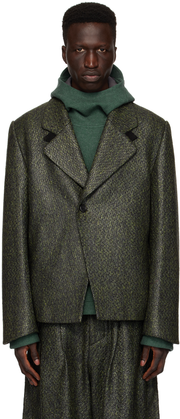 pet-tree-kor: Green Foxglove Blazer | SSENSE