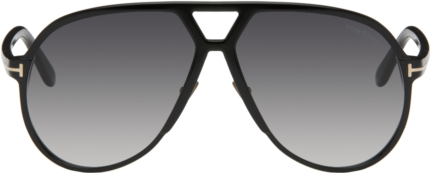 Tom Ford Black Bertrand Sunglasses In 01b Black