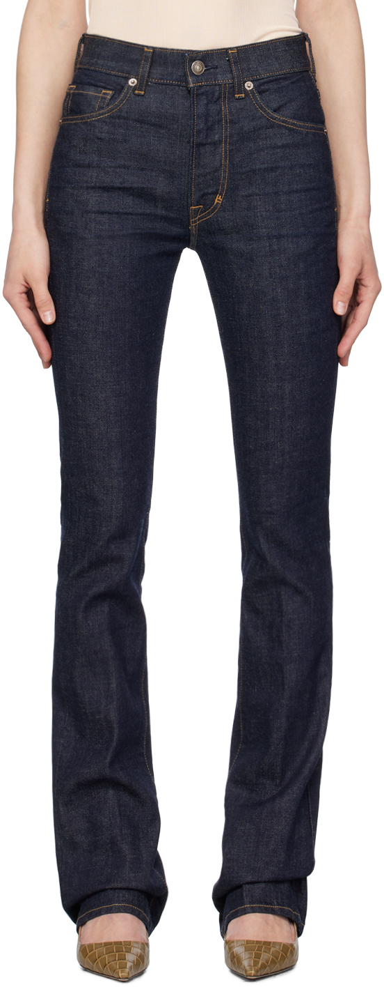 【送料&関税込】Tom Ford Flared Denim Jeans Mid-rise flared jeans in blue - Tom Ford | Mytheresa