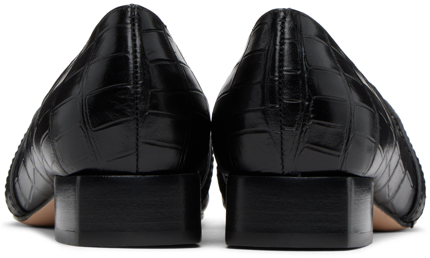 Tom Ford Whitney Crocodile-embossed Leather Loafers In 1n001 Black