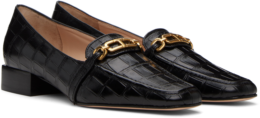 Tom Ford Whitney Crocodile-embossed Leather Loafers In 1n001 Black