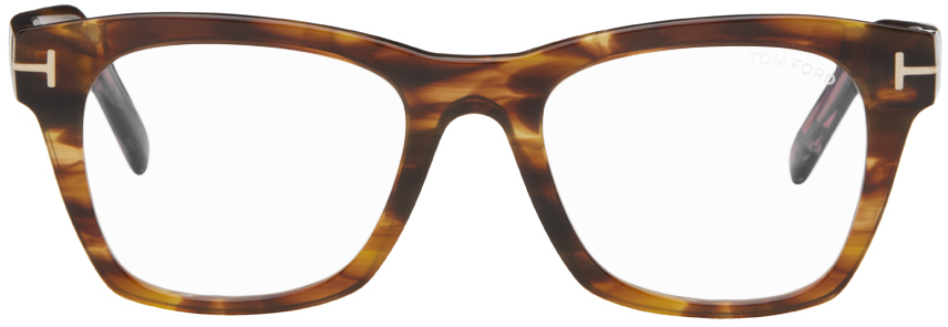 Tan Square Glasses