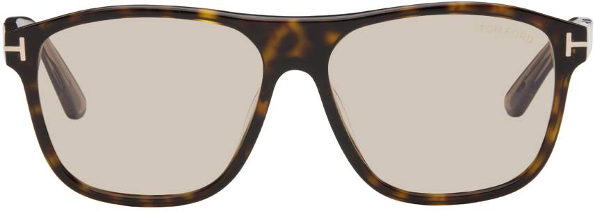 Tom Ford Brown Frances Sunglasses In 52e Classic Dark Hav