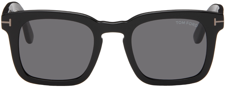 Tom Ford Black Dax Sunglasses In 01a Sh Blk