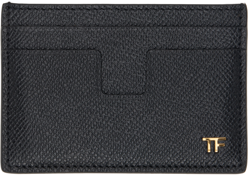 Black Leather Classic Card Holder