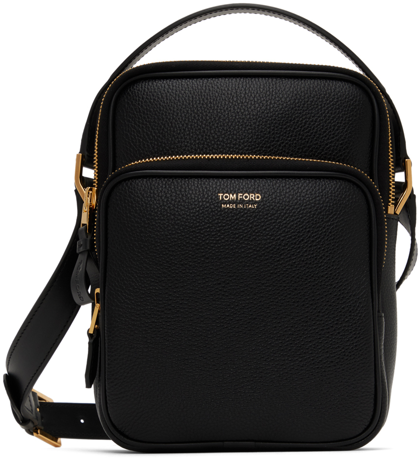 TOM FORD: bag in grained leather - Black | TOM FORD shoulder bag  H0580LCL244G online at GIGLIO.COM