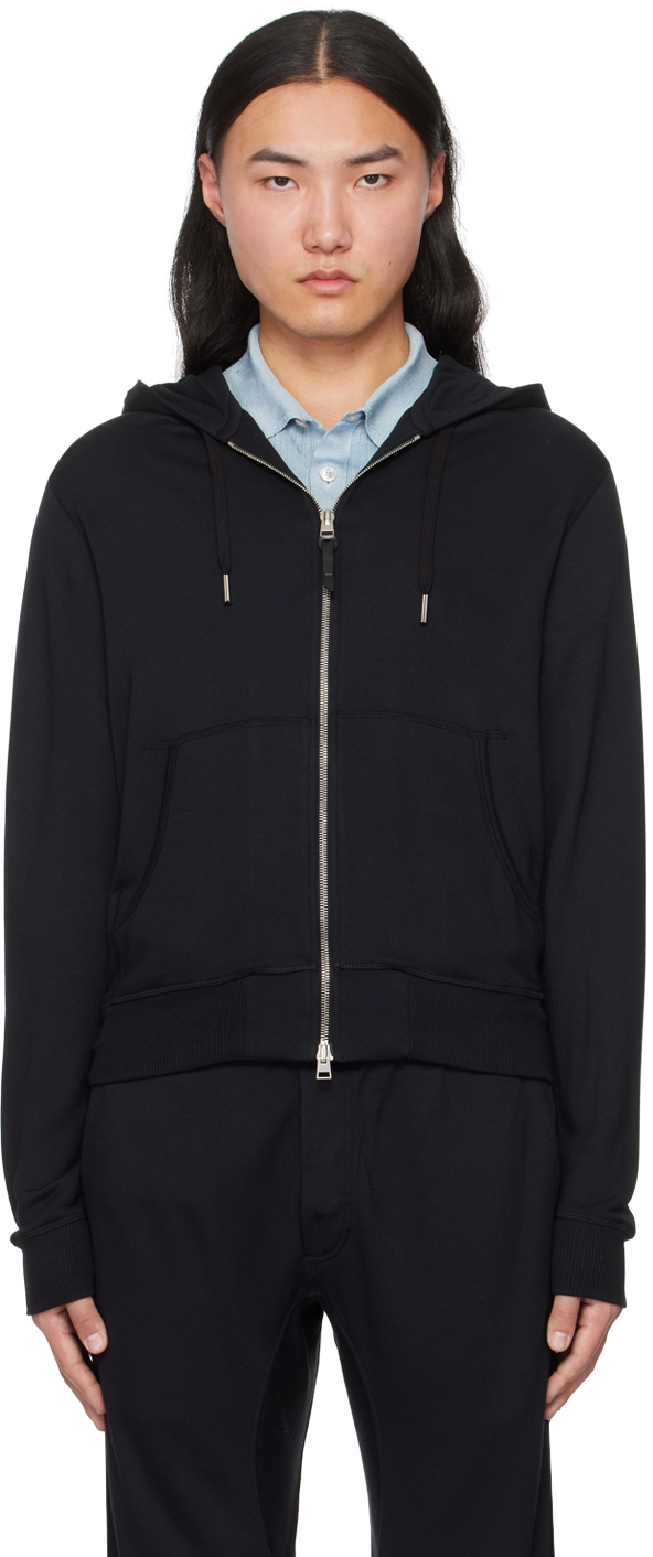 Black Lightweight Lounge Hoodie