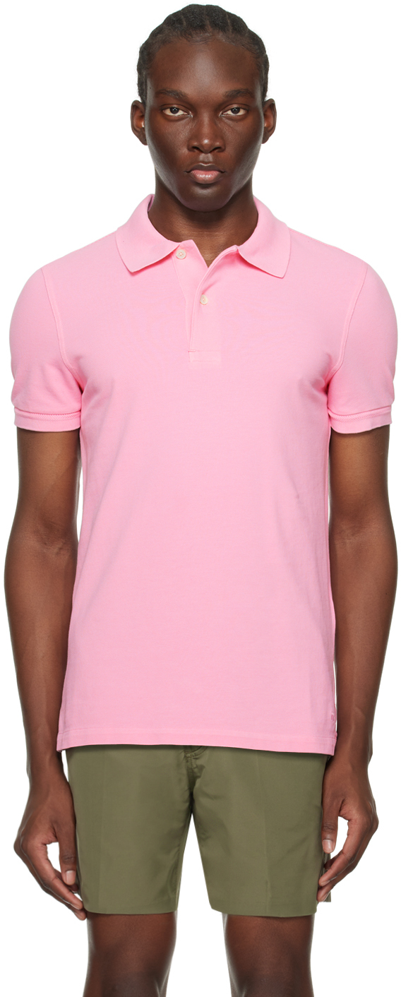 Shop Tom Ford Pink Tennis Polo