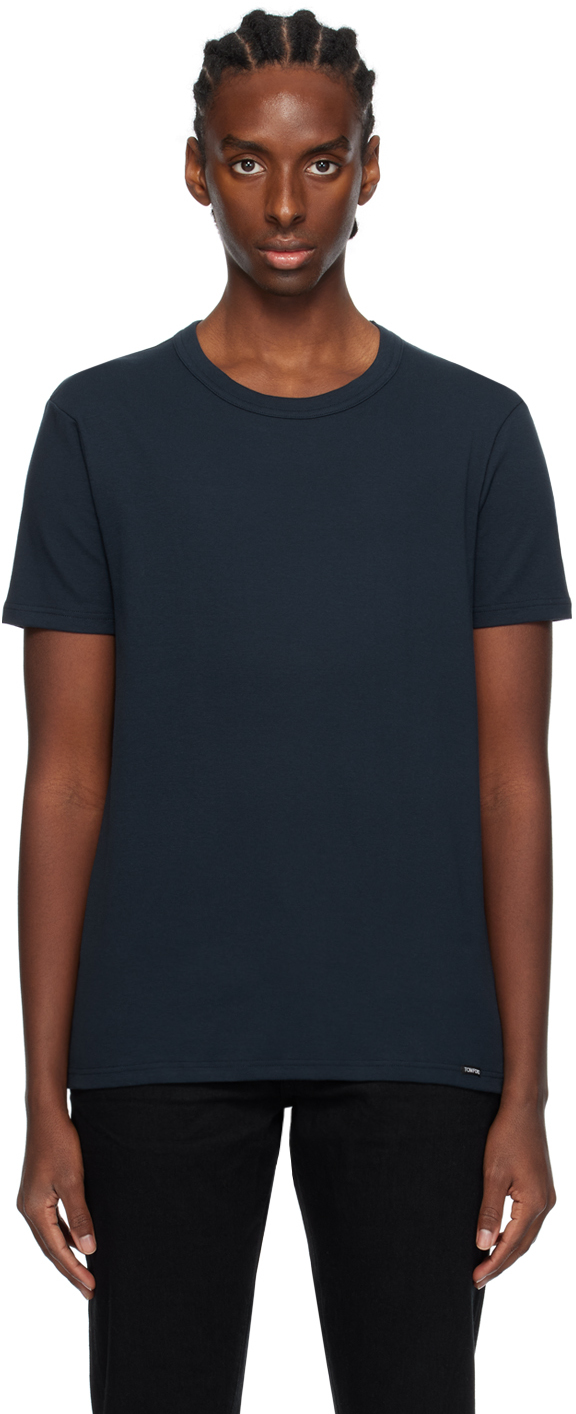 Navy Crewneck T-Shirt