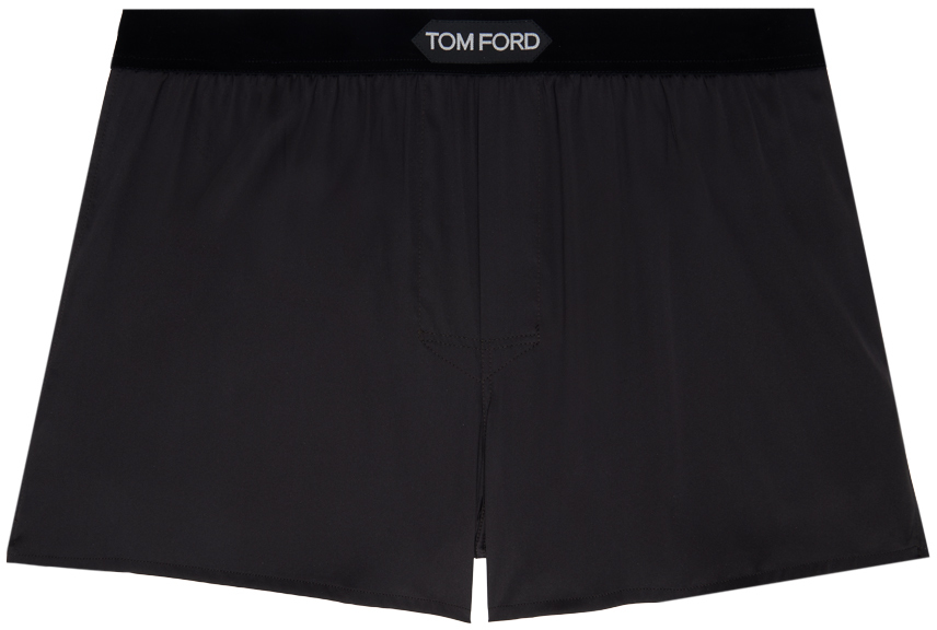 Tom Ford Brown Patch Boxers In 202 Dark Brown