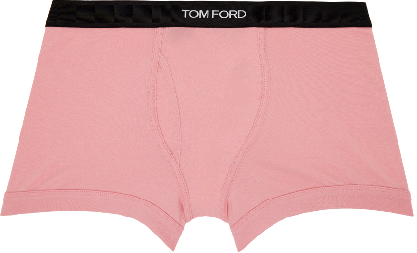 Pink Silk-blend satin boxer shorts, Tom Ford