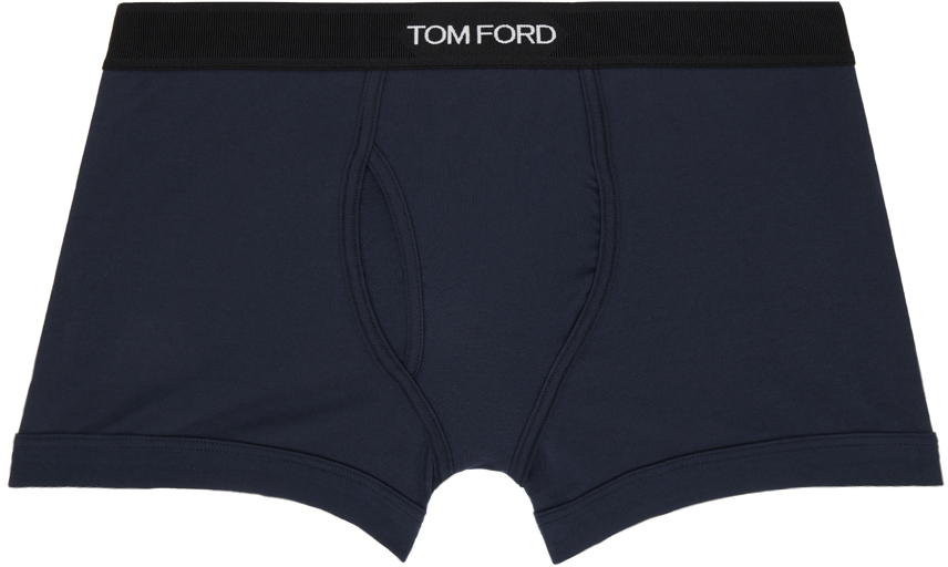 Tom Ford Navy Classic Fit Boxer Briefs