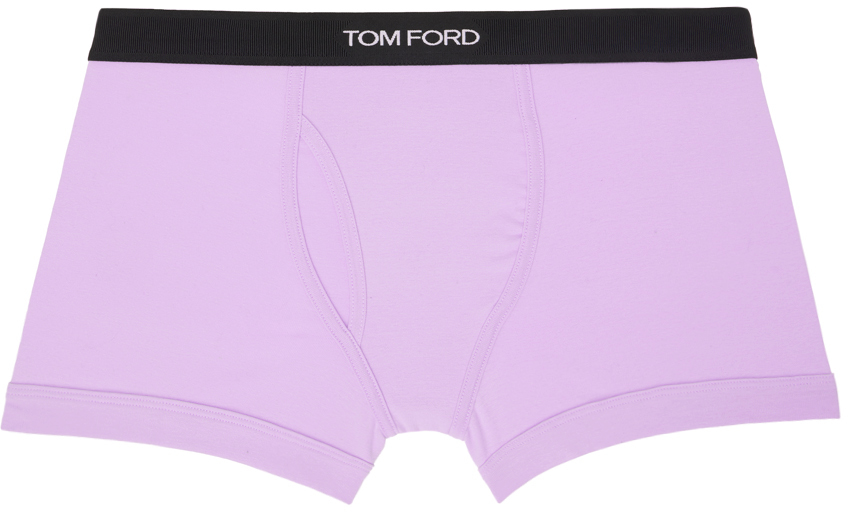 Tom Ford Purple Jacquard Boxers In Lilac