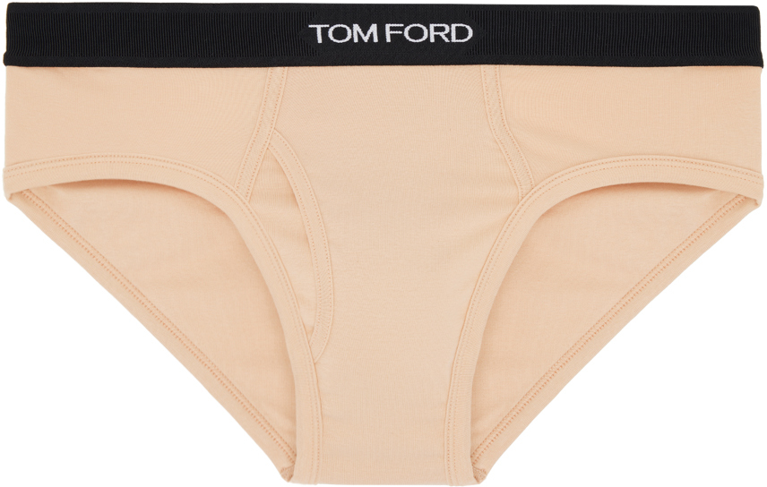 Tom Ford Beige Classic Fit Briefs In 272 Nude 1