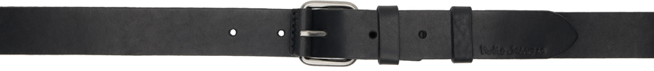 Black Dwayne Leather Belt