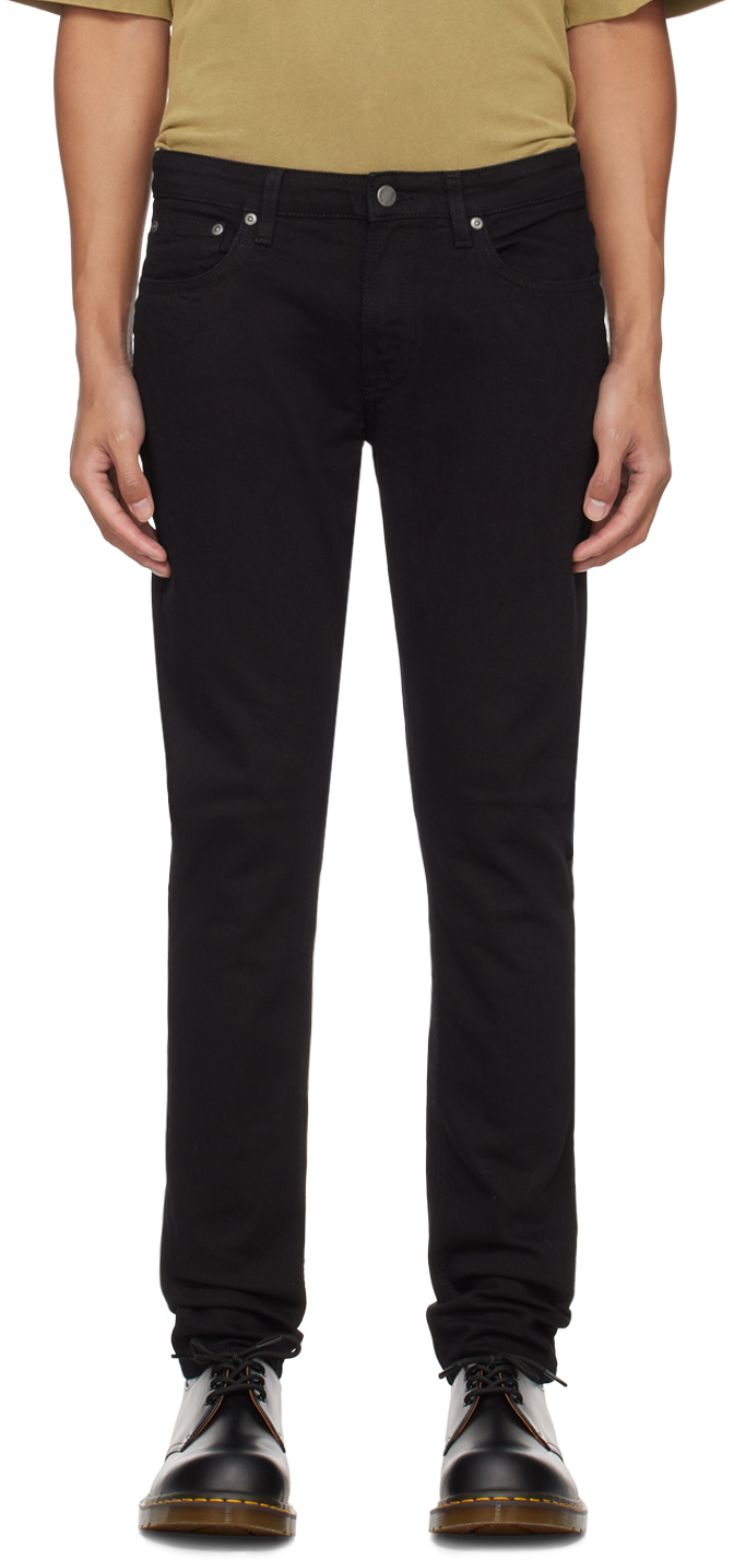 Black Skinny Lin Jeans by Nudie Jeans on Sale Black Skinny Lin Jeans by Nudie Jeans on Sale