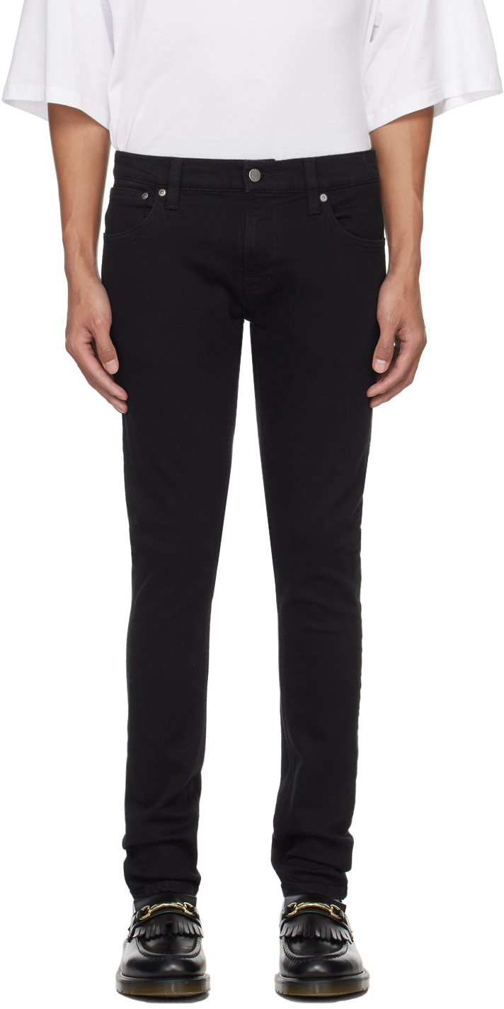 Black Tight Terry Jeans