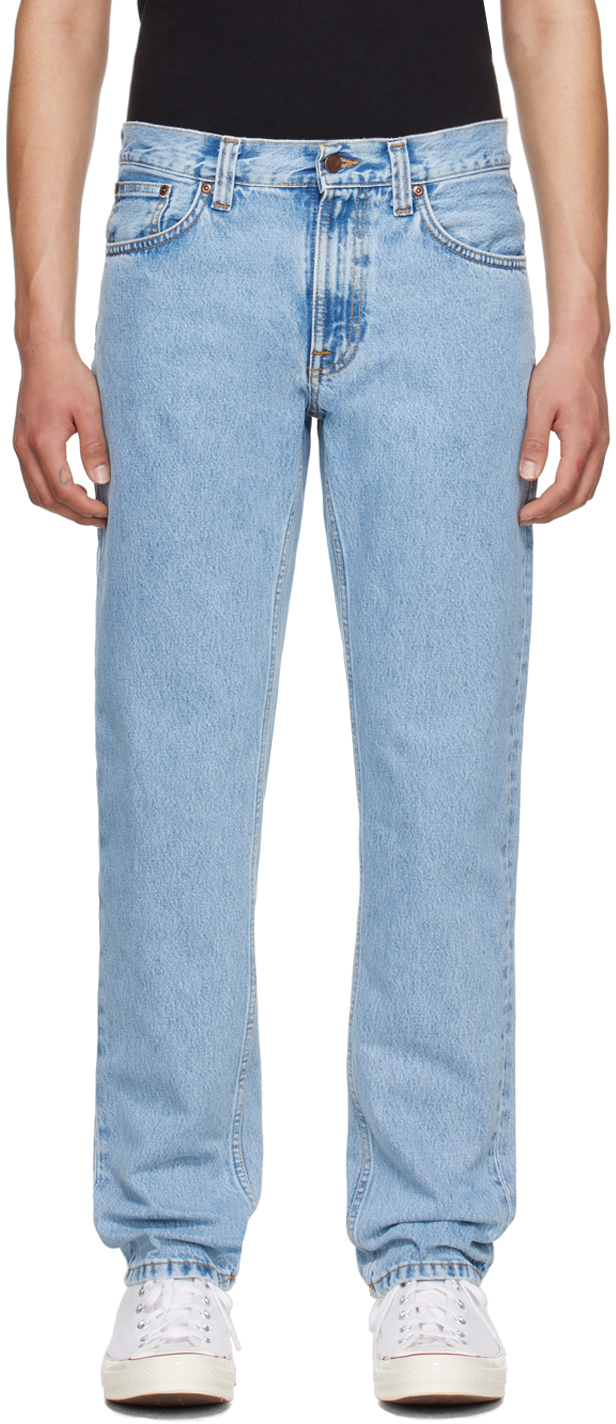 Nudie Jeans Blue Gritty Jackson Jeans In Summer Clouds