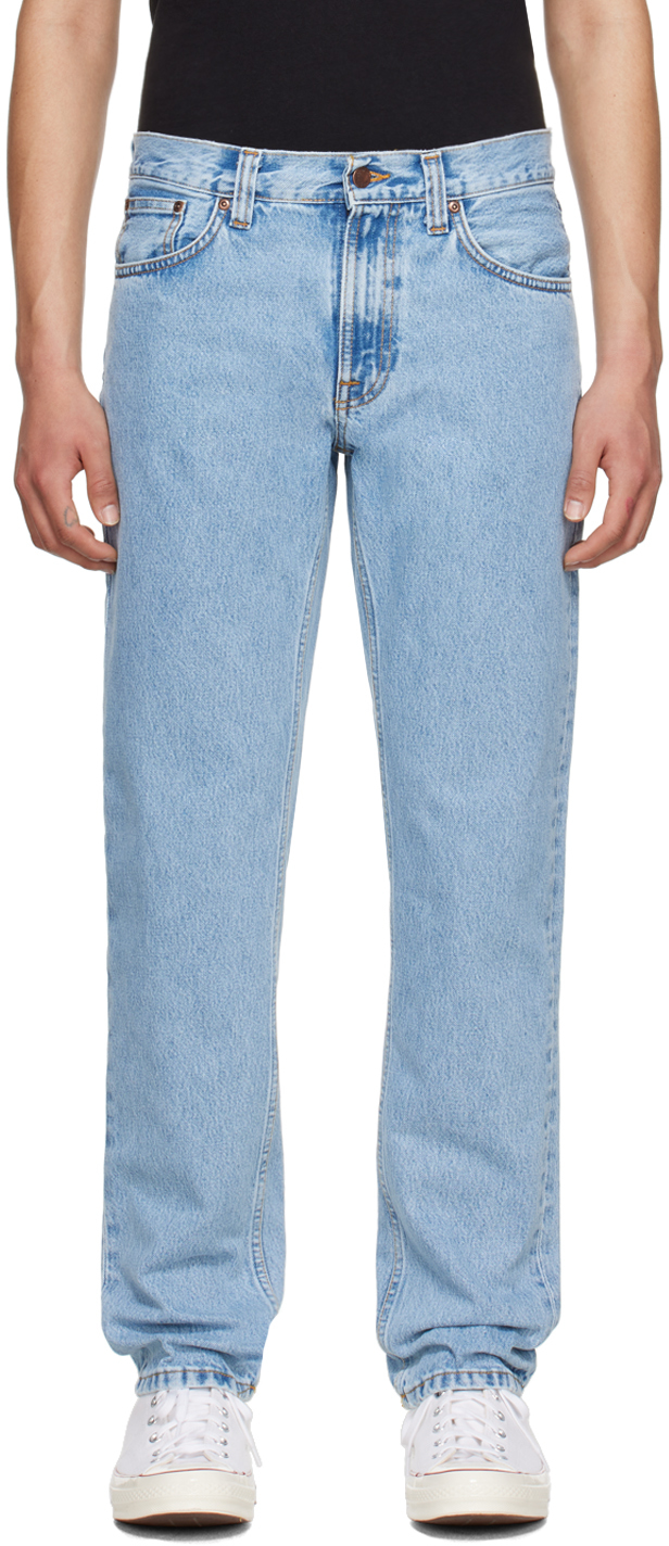 Blue Gritty Jackson Jeans by Nudie Jeans on Sale