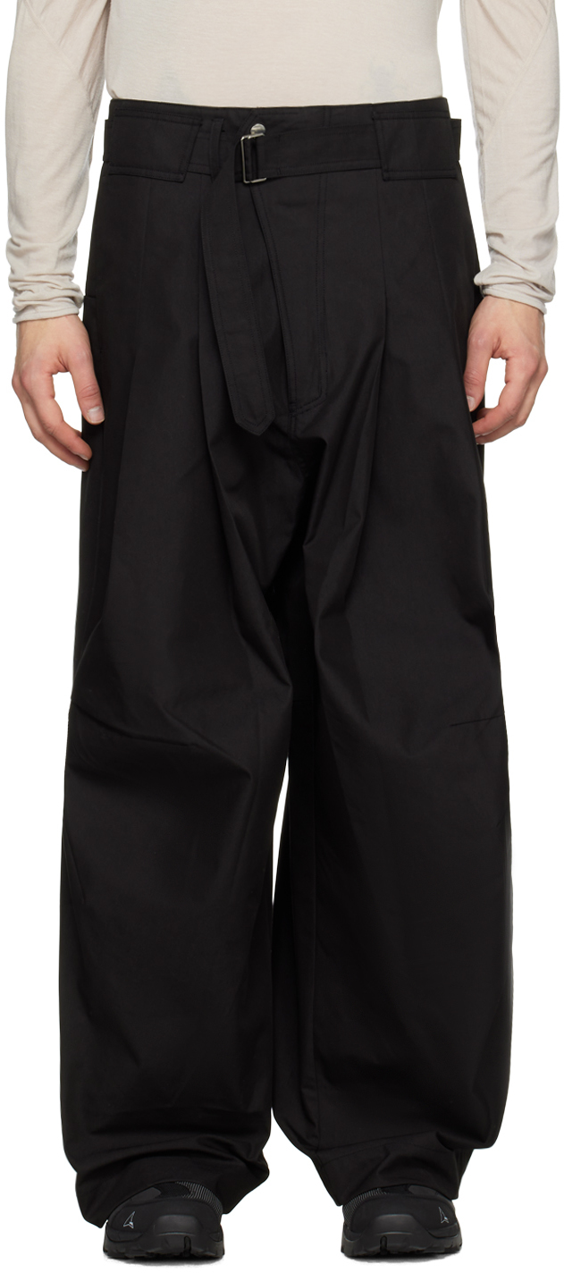 Black Belted V1 Trousers