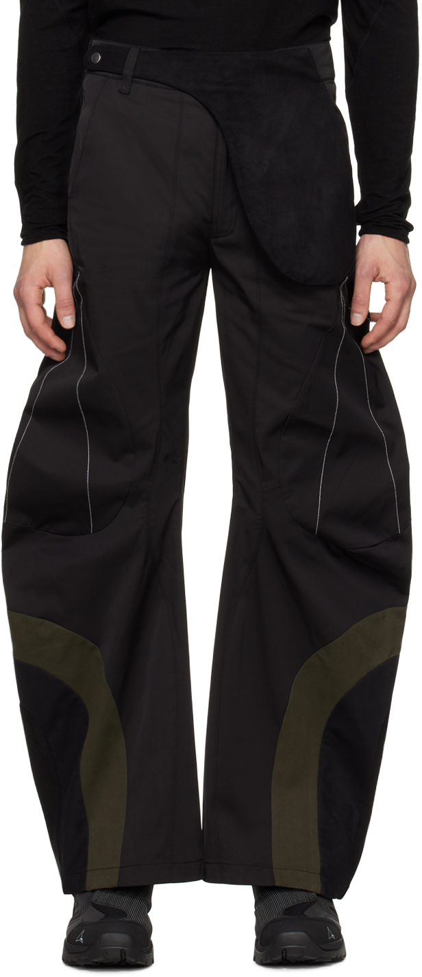 Fffpostalservice Black Articulated Waistbag V1 Trousers