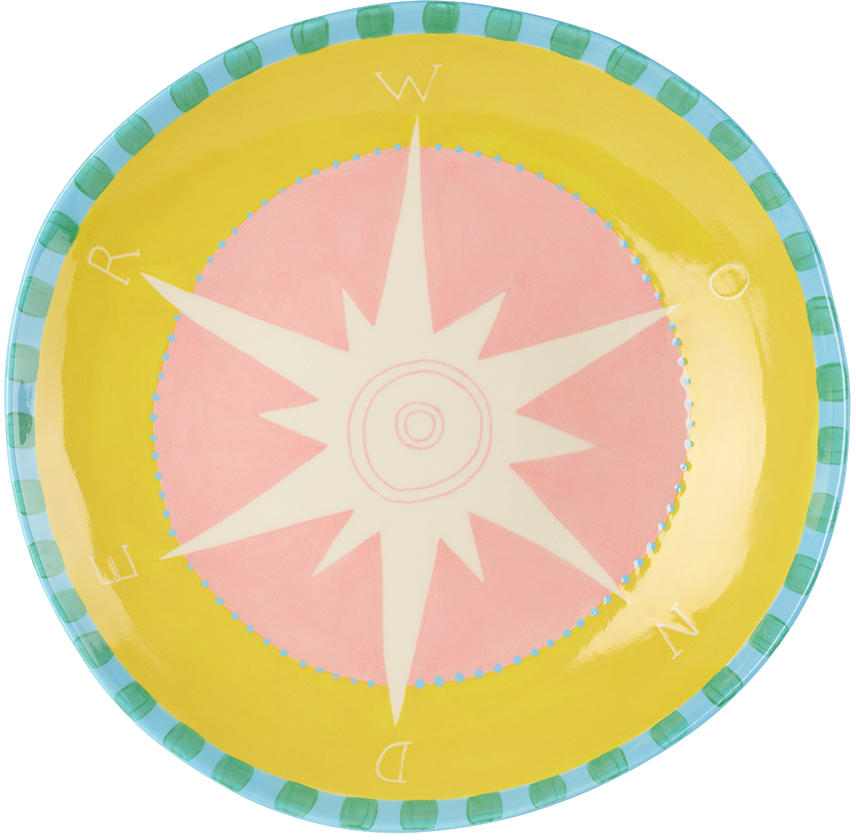 Laetitia Rouget Yellow Wonders Fruit Platter In Yellow