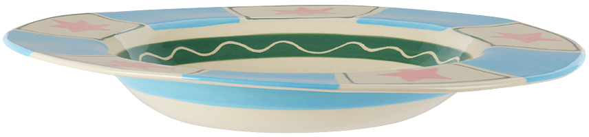 LAETITIA ROUGET BLUE & WHITE 'YOU ARE MY SUNSHINE' DINNER PLATE