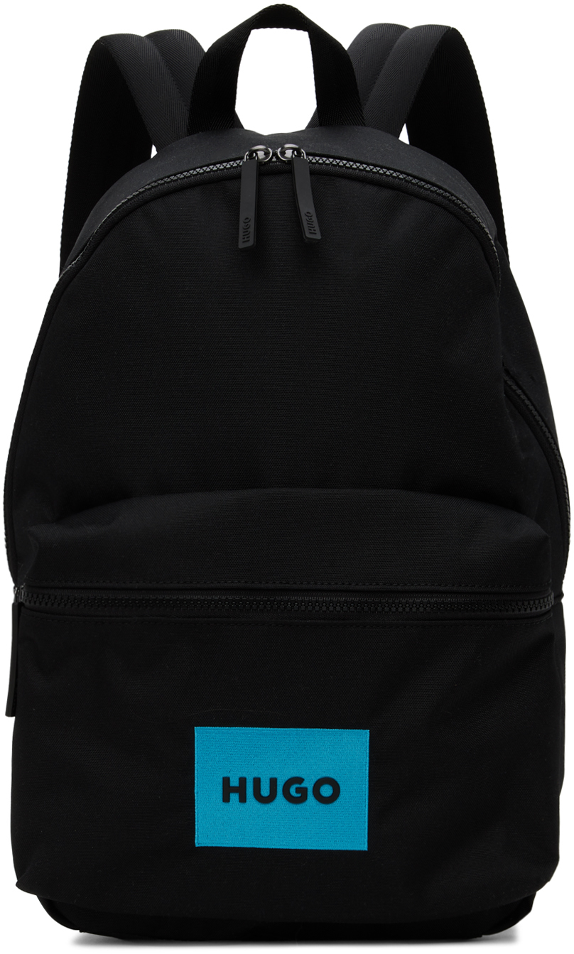 Hugo Black Laddy Backpack In 001-black