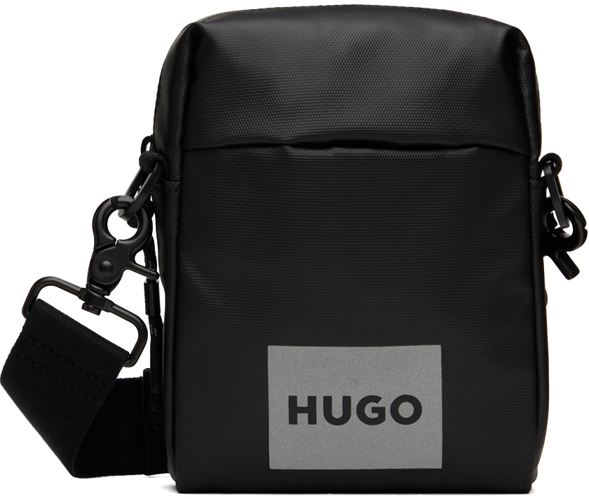 Hugo Black Reporter Bag In Black 001
