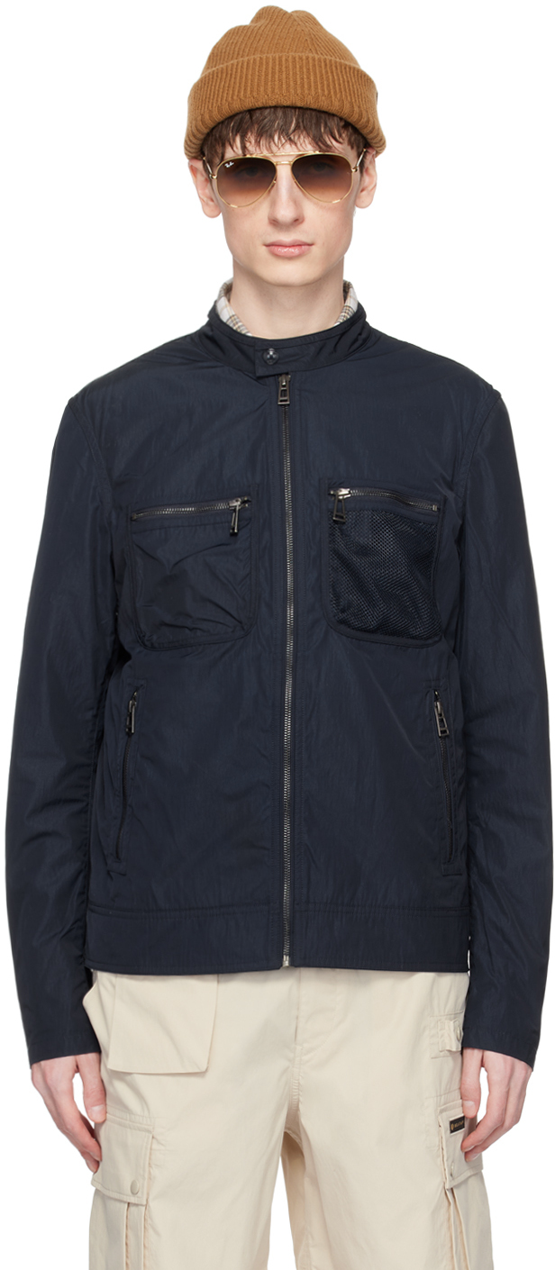 Shop Belstaff Navy Profile Jacket In Dkink