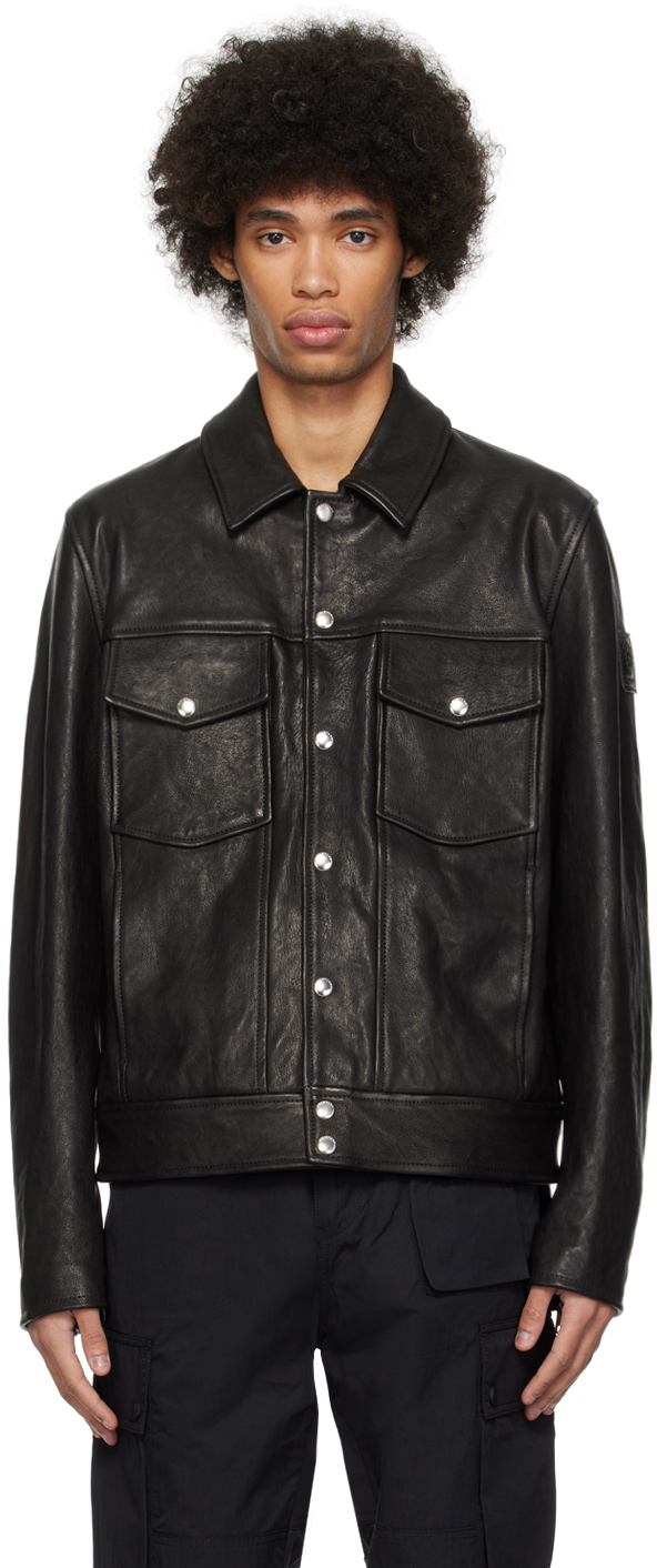 Belstaff leather jackets for Men | SSENSE