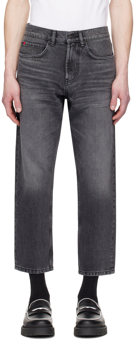 Hugo Gray Loose-Fit Jeans