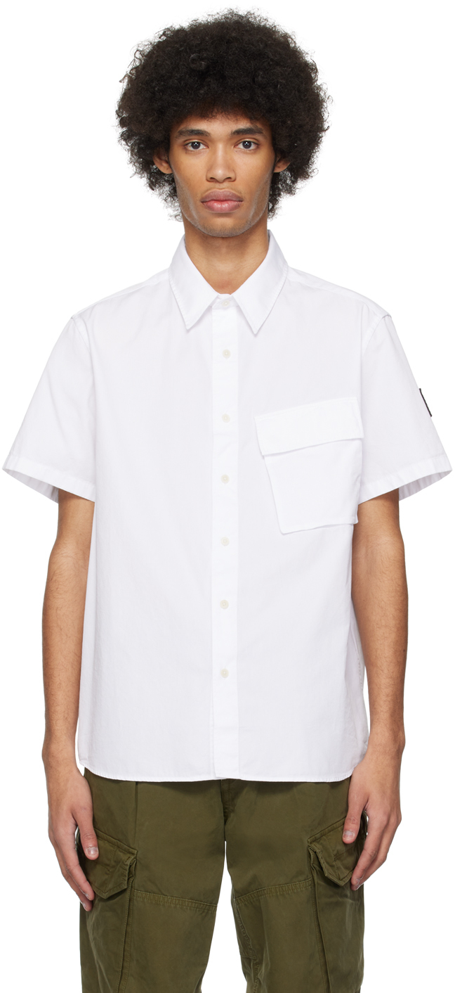 White Scale Shirt by Belstaff on Sale