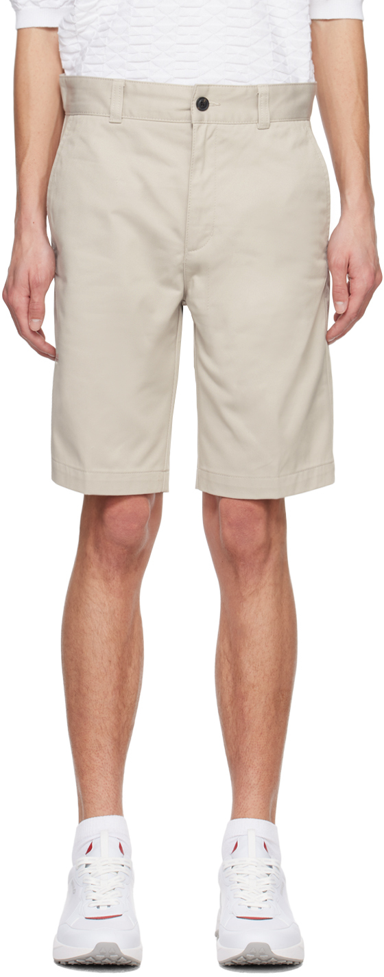 Hugo Grey Buttoned Pockets Shorts In 055-light/pastelgrey