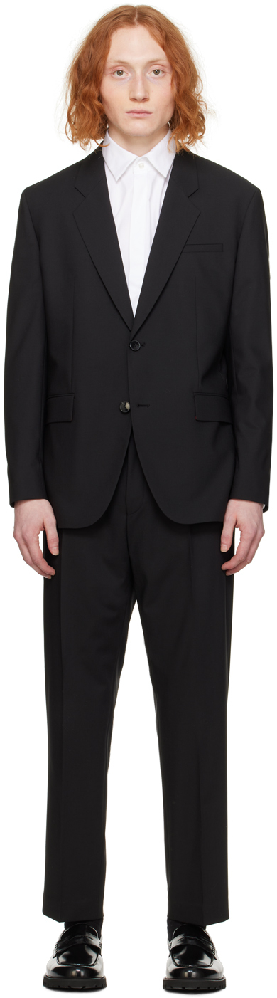 Shop Hugo Black Regular-fit Suit In 001-black