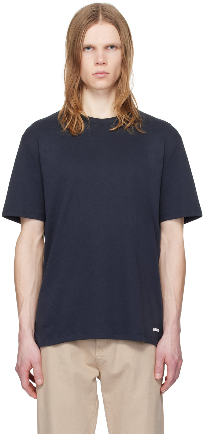 Hugo Navy Bonded T Shirt