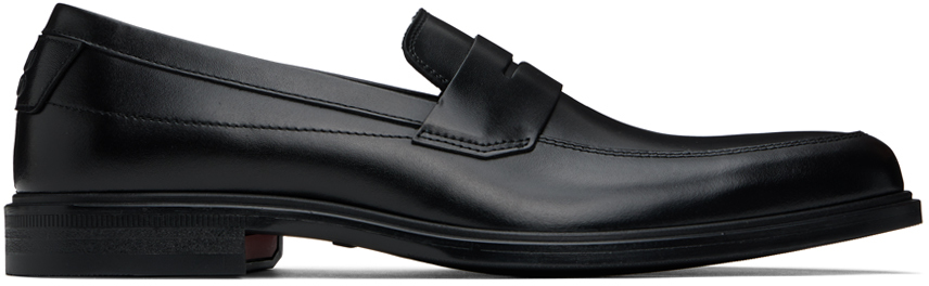 Black Penny Trim Loafers