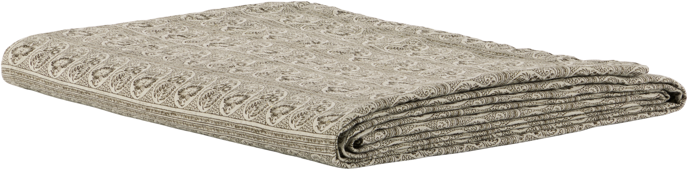 Autumn Sonata Beige & Brown Anna Tablecloth In Beige/carob