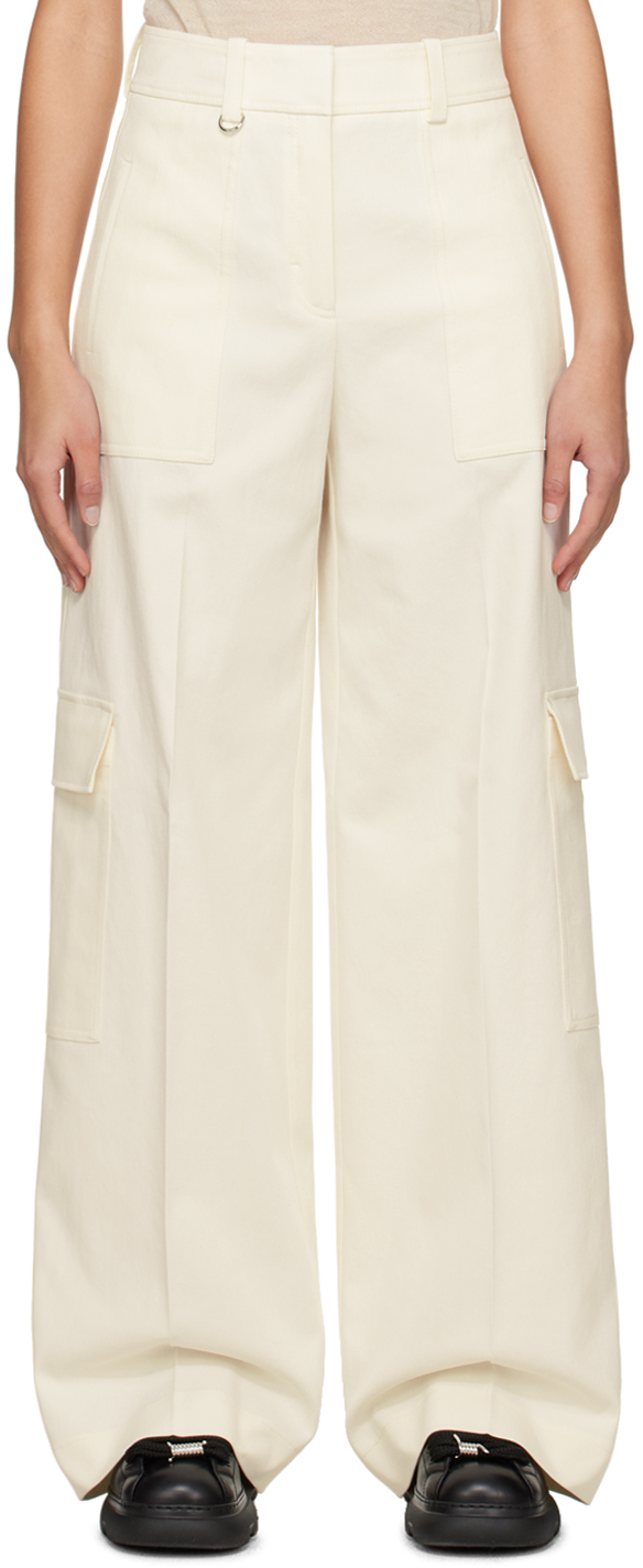 White Creased Trousers
