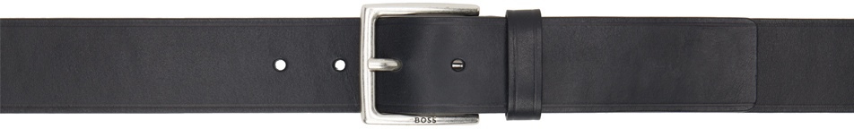 Hugo Boss Black Leather Belt In Black 001