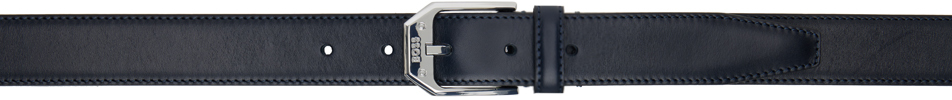 Hugo Boss Navy Pin-buckle Belt In Dark Blue 401