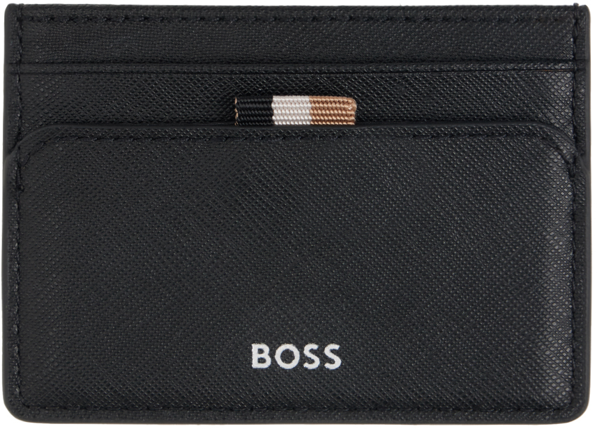 Black Faux-Leather Card Holder