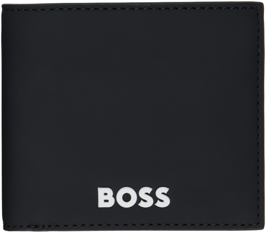 Hugo Boss Black Faux-leather Logo Wallet In Black 001