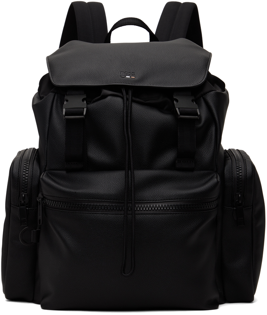 Hugo Boss Black Large Ray Backpack In Black 001